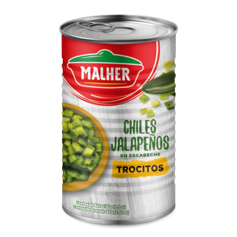 Chiles Jalapeños Trocitos 156g