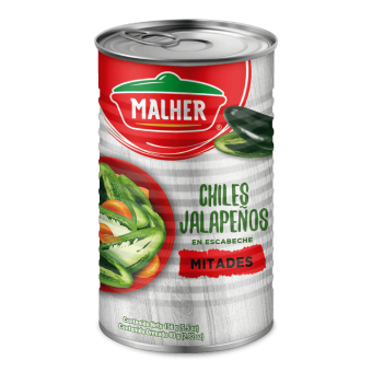 Chiles Jalapeños Mitades más Picante 156G