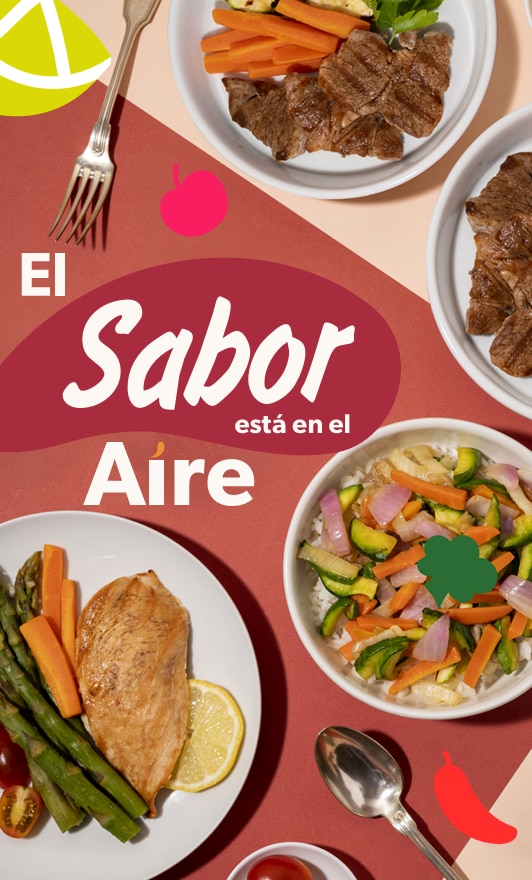 Recipe El Sabor está en el aire: Recetas en Air Fryer Card Image