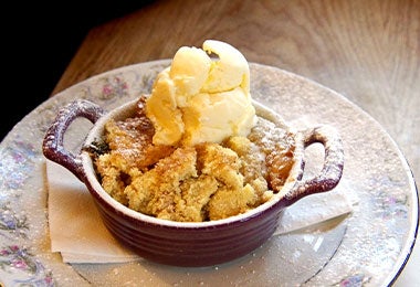 Crumble de manzana, los tipos de manzanas.