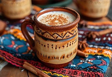 Horchata casera con canela. Horchata casera con canela.
