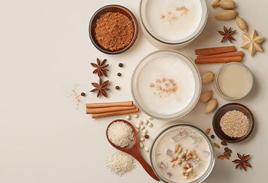 Ingredientes para preparar horchata. Ingredientes para preparar horchata en casa.