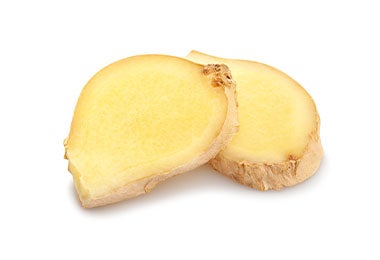 Jengibre para dar un toque picante al ayote en miel.