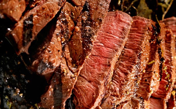Carne preparada a término medio