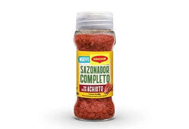Sazonador completo con color achiote Nestlé.