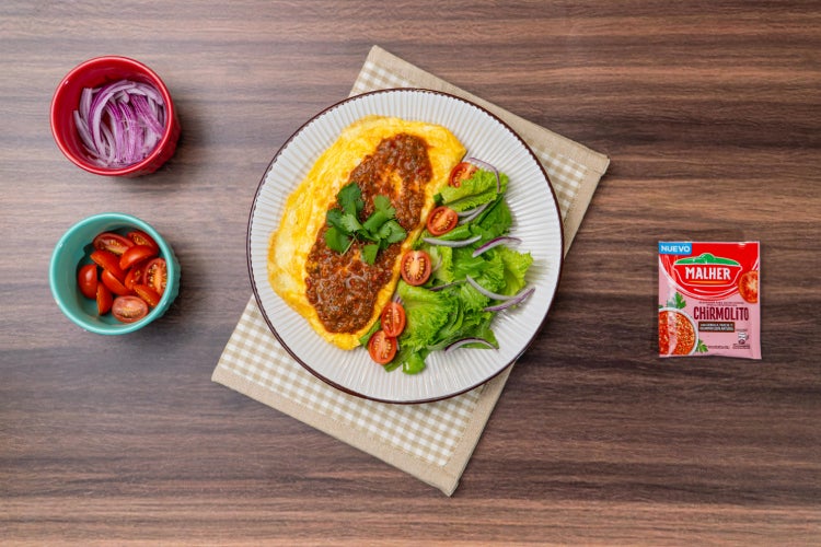 Omelette Relleno de Queso