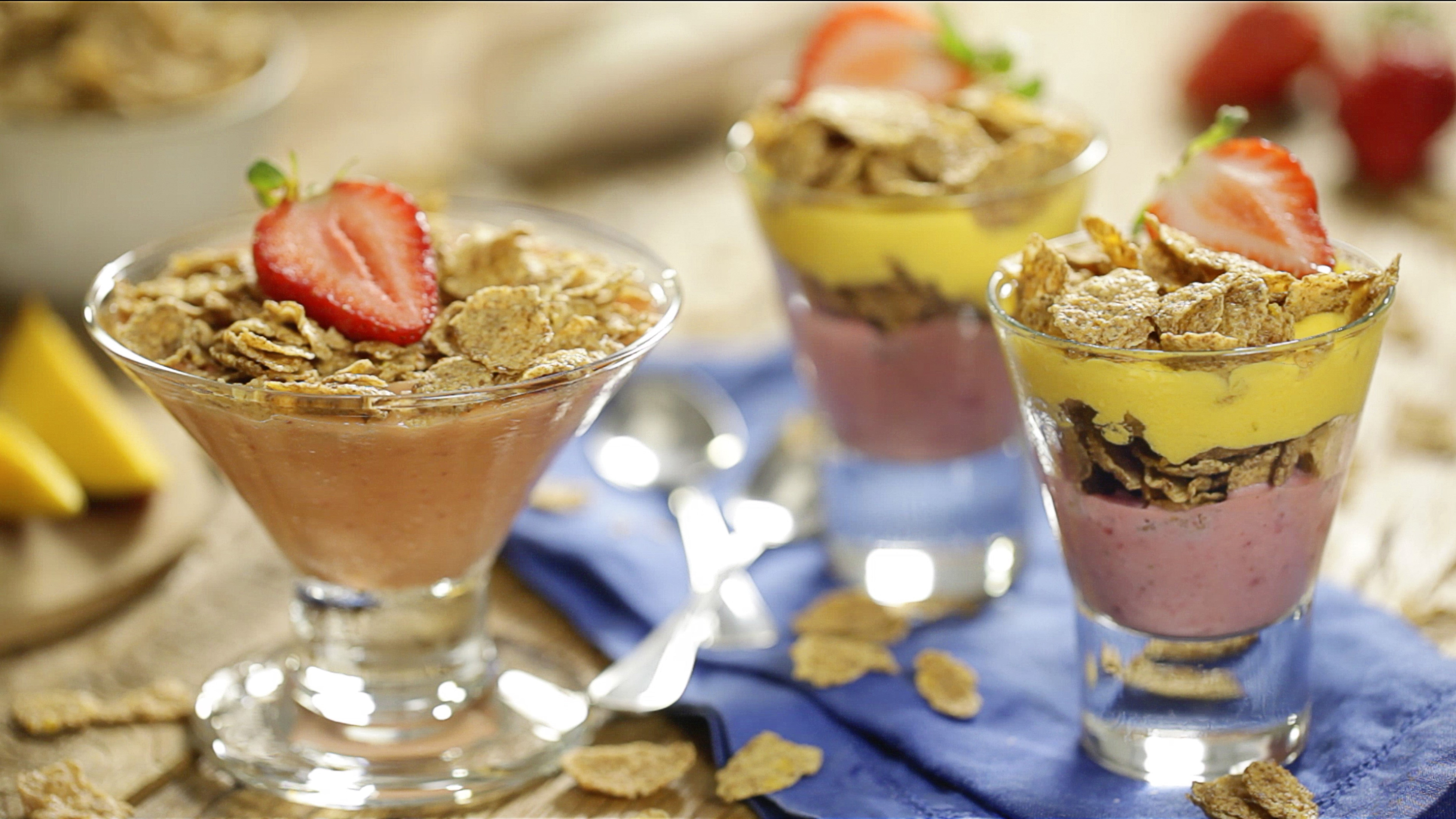 Frozen de frutas con cereal Fitness®