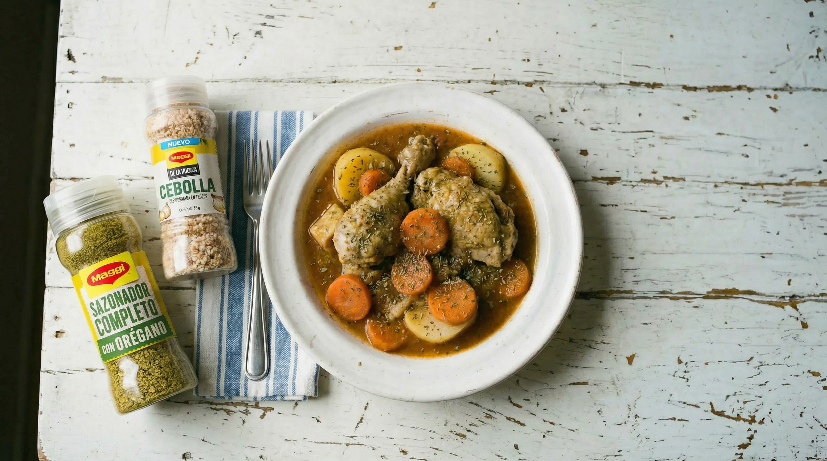 Pollo Guisado con Orégano
