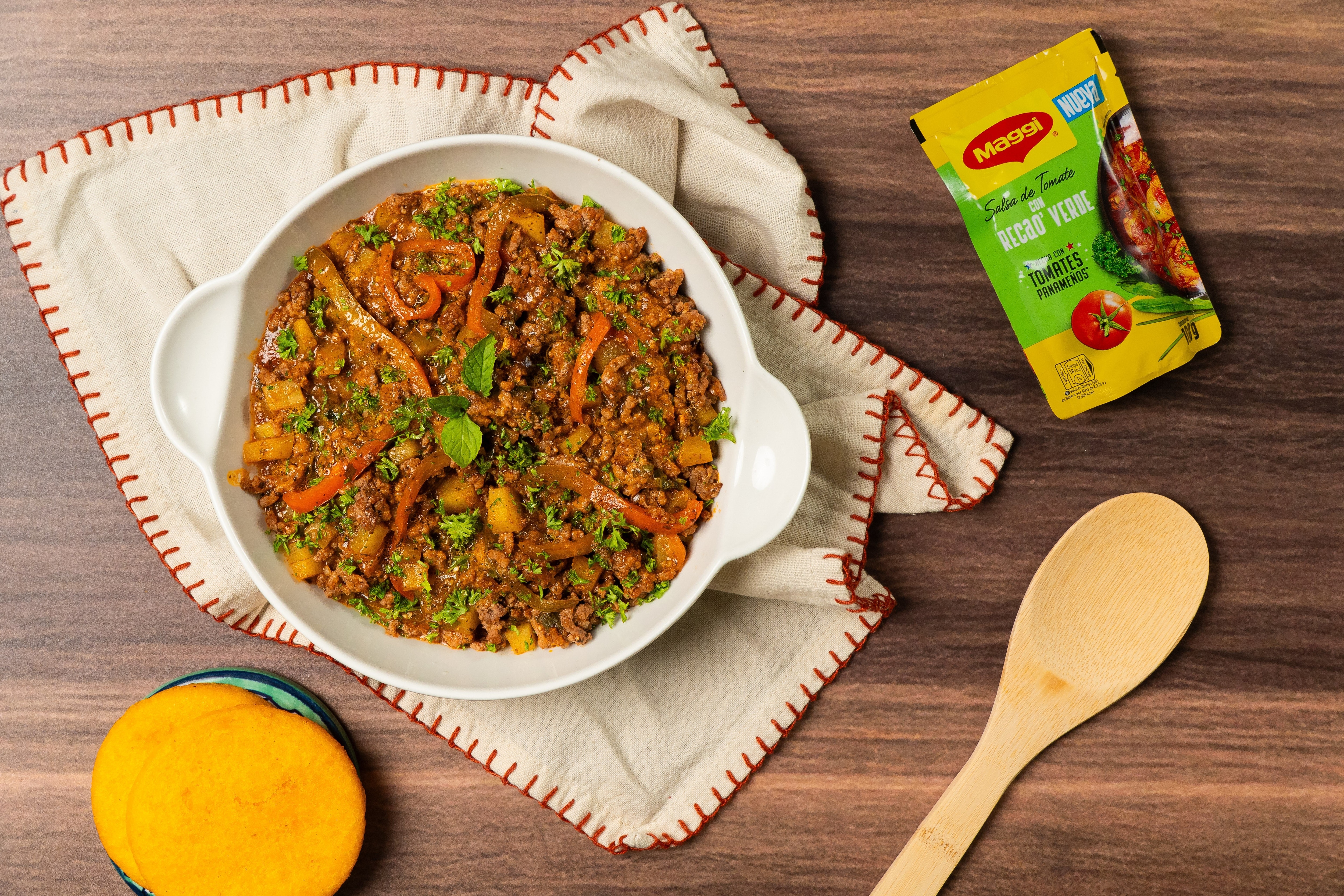 Carne Molida en Salsa de Recao' Verde