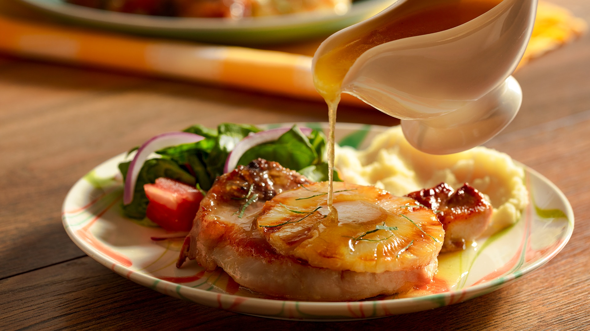Chuletas en Salsa de Piña