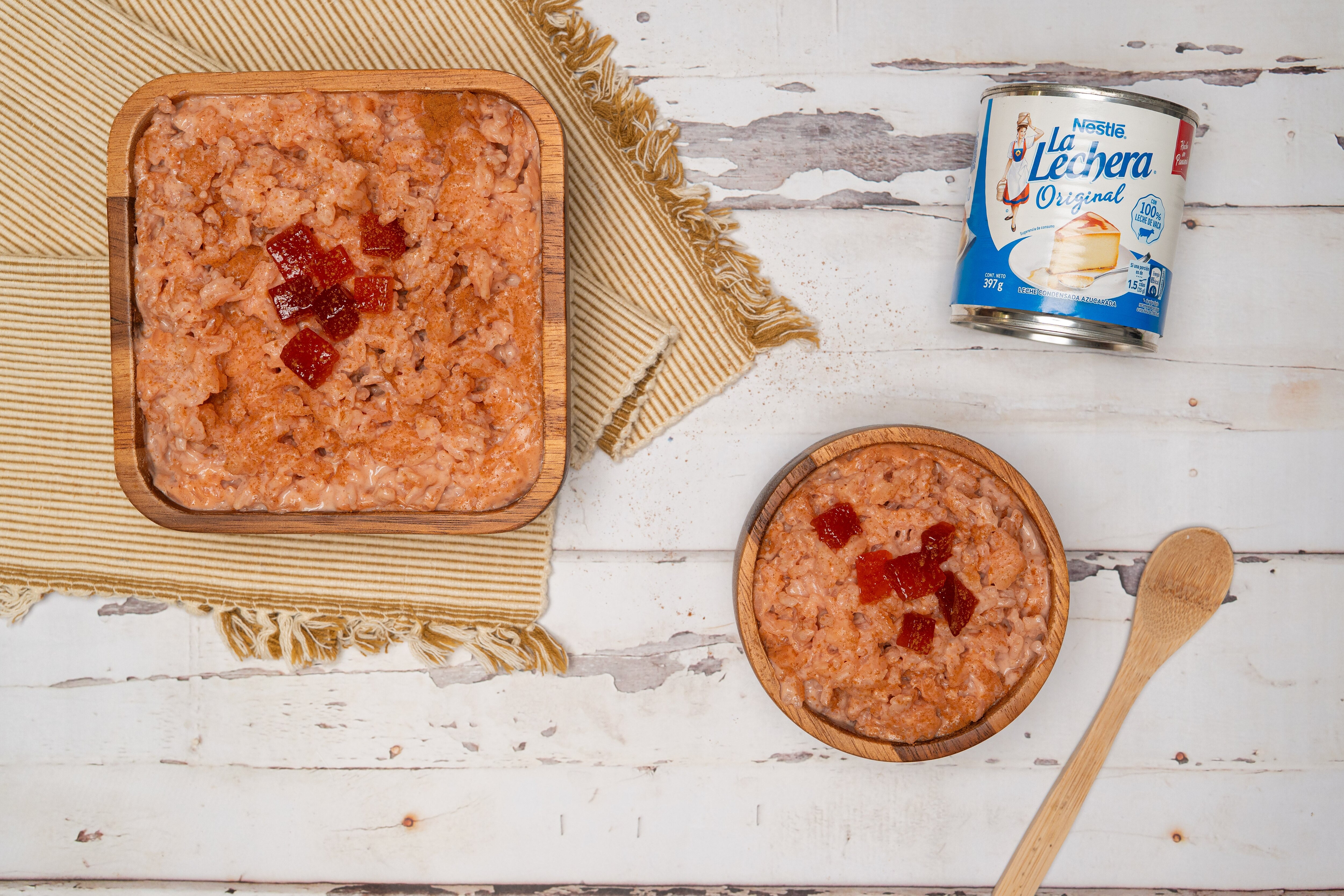 Arroz con Leche y Corazón de Guayaba