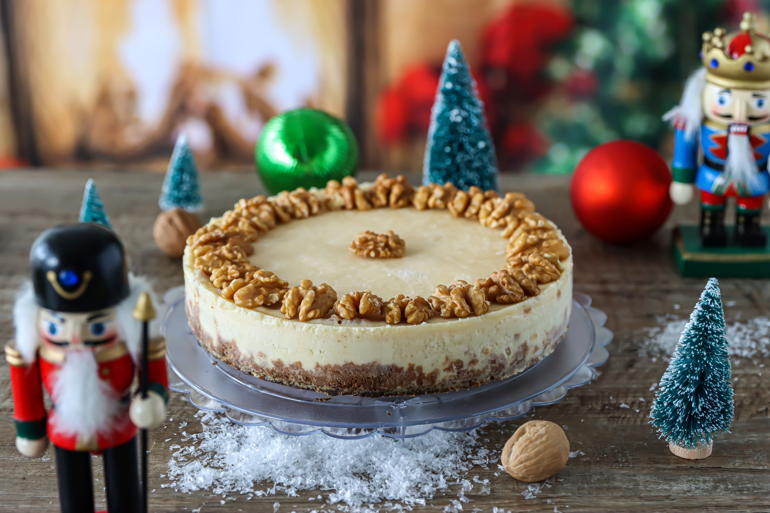 Cheesecake Navideño de Ponche y Jengibre