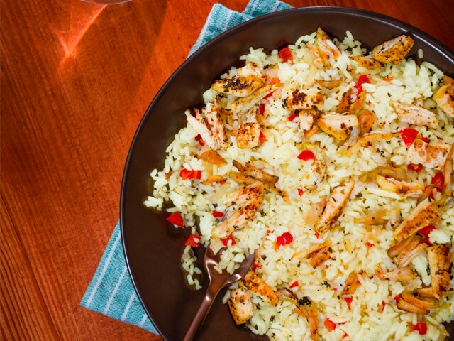 Arroz con Moros y Pollo