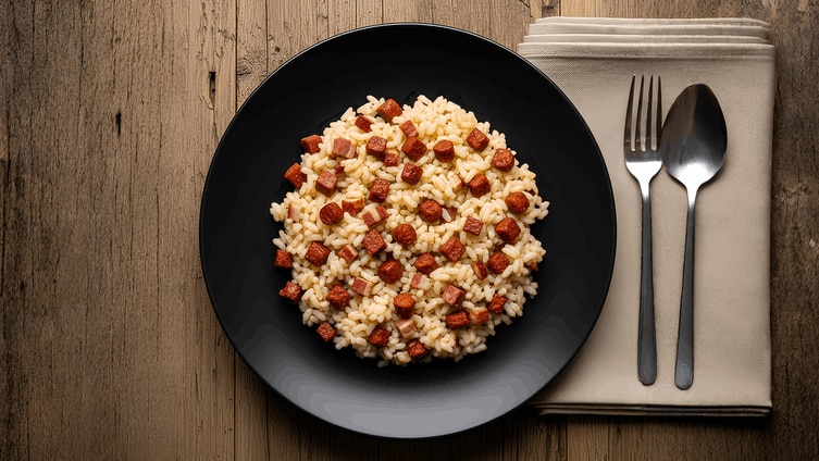 Arroz con Chorizo y Tocino