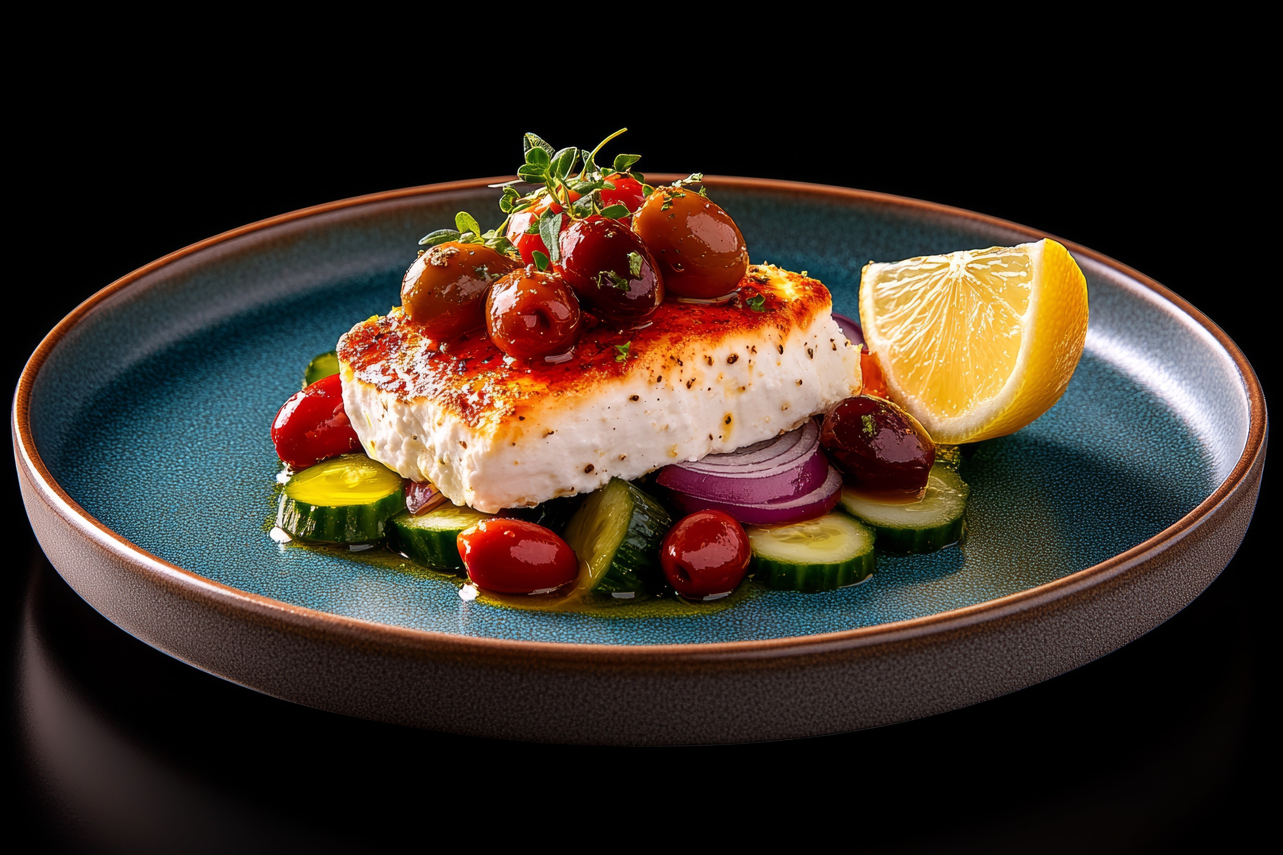 filete con tomate y aceitunas filete con tomate y aceitunas