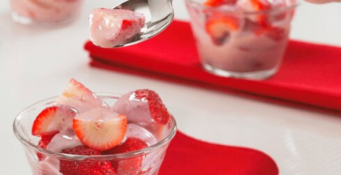 Copa de Fresas con Crema