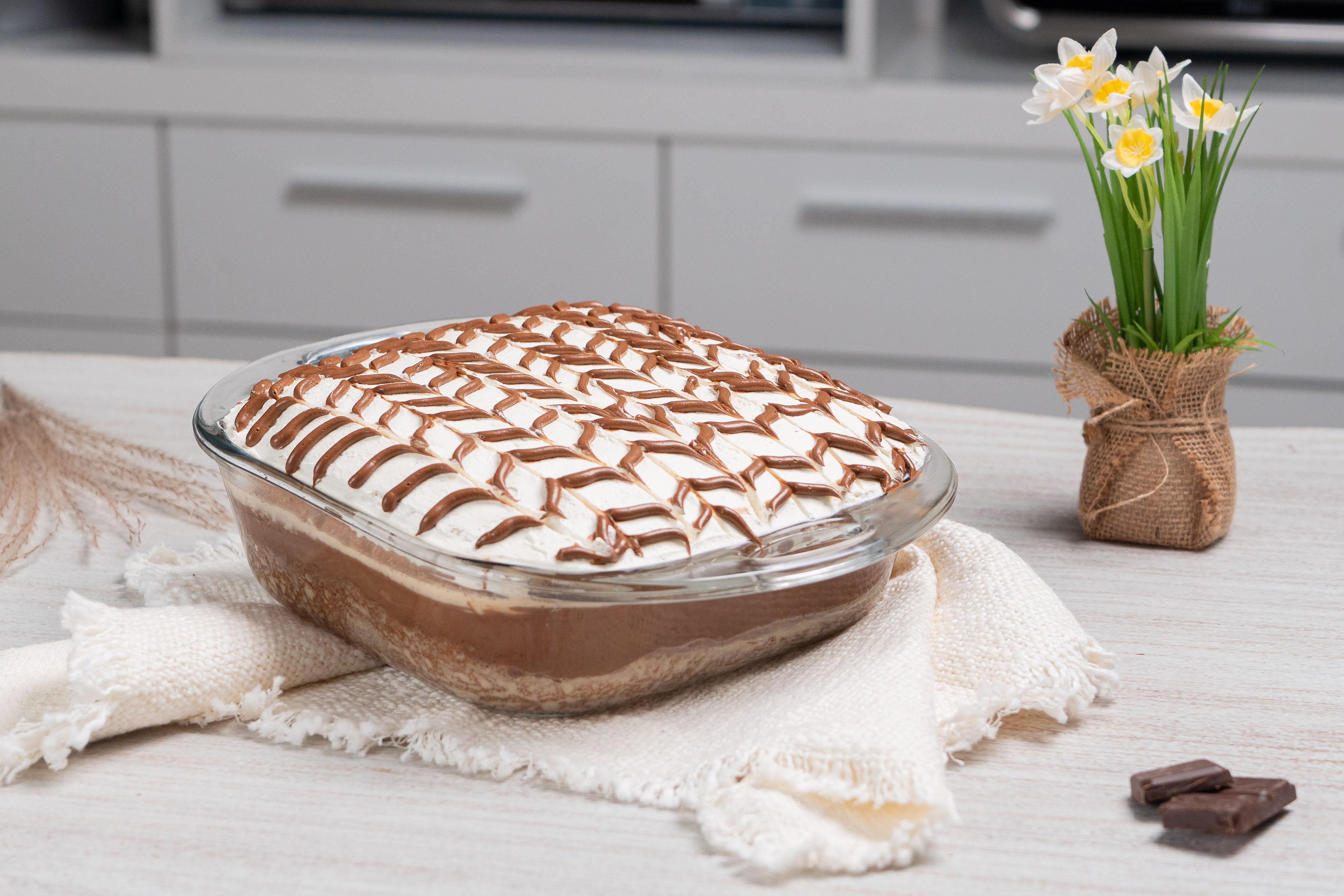 Tres leches con Crema Bariloche
