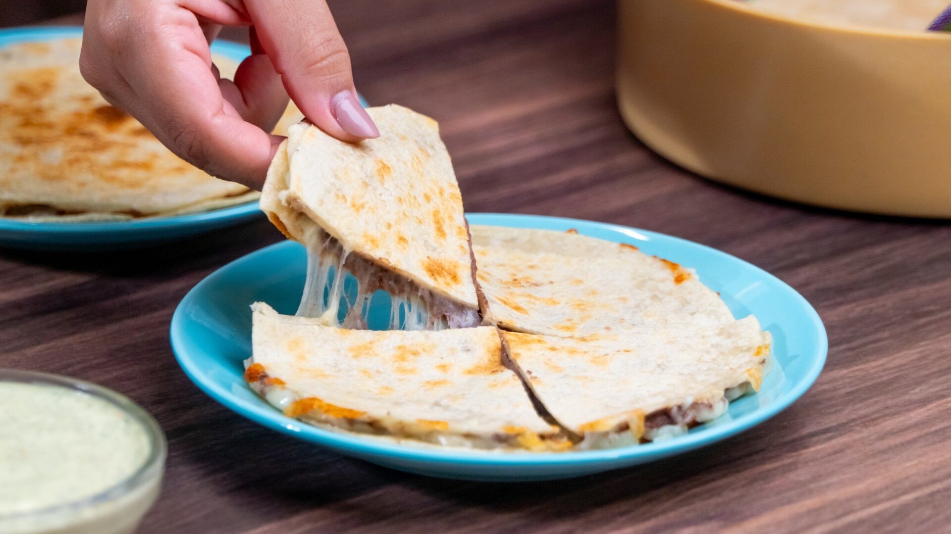 Quesadilla con frijoles​