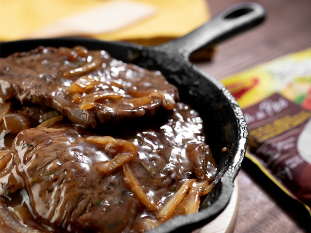 Filete de res con salsa bordelesa