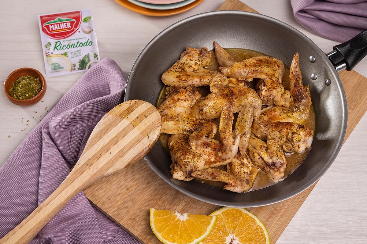 Alitas de Pollo en Salsa de Naranja y Especias