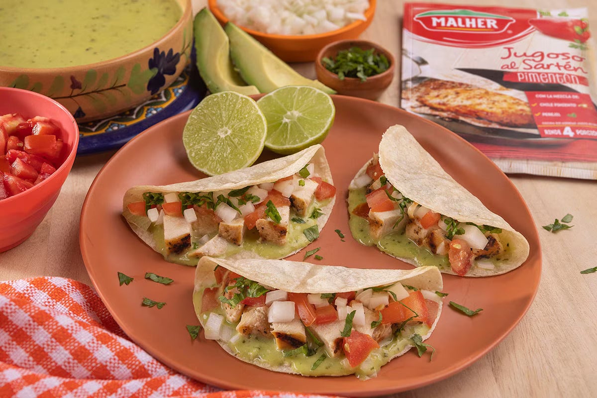 Tacos de pollo al cilantro​