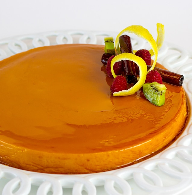 Flan de Limón