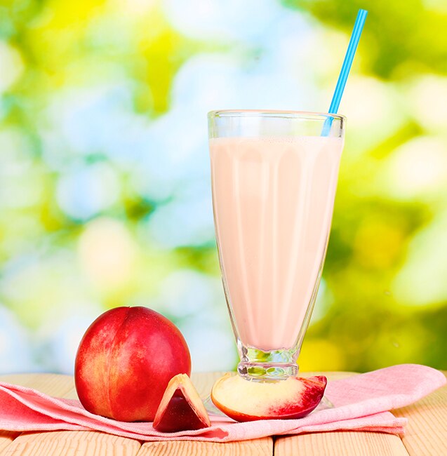 Batido de Melocotón y helado