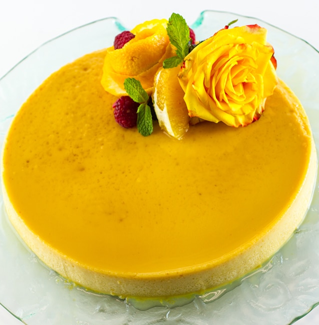 Flan de Naranja