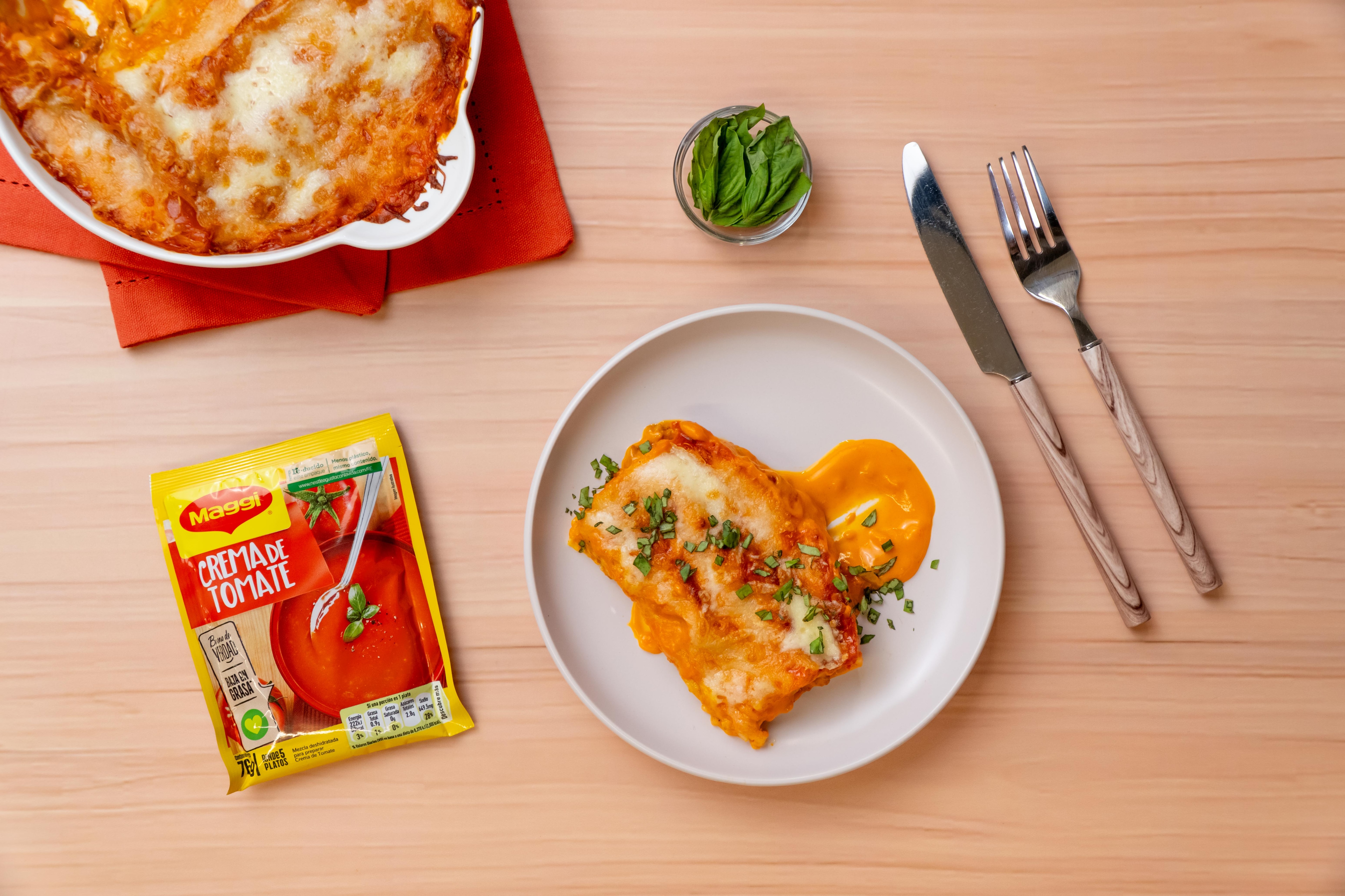 Canelones con carne molida Canelones con carne molida