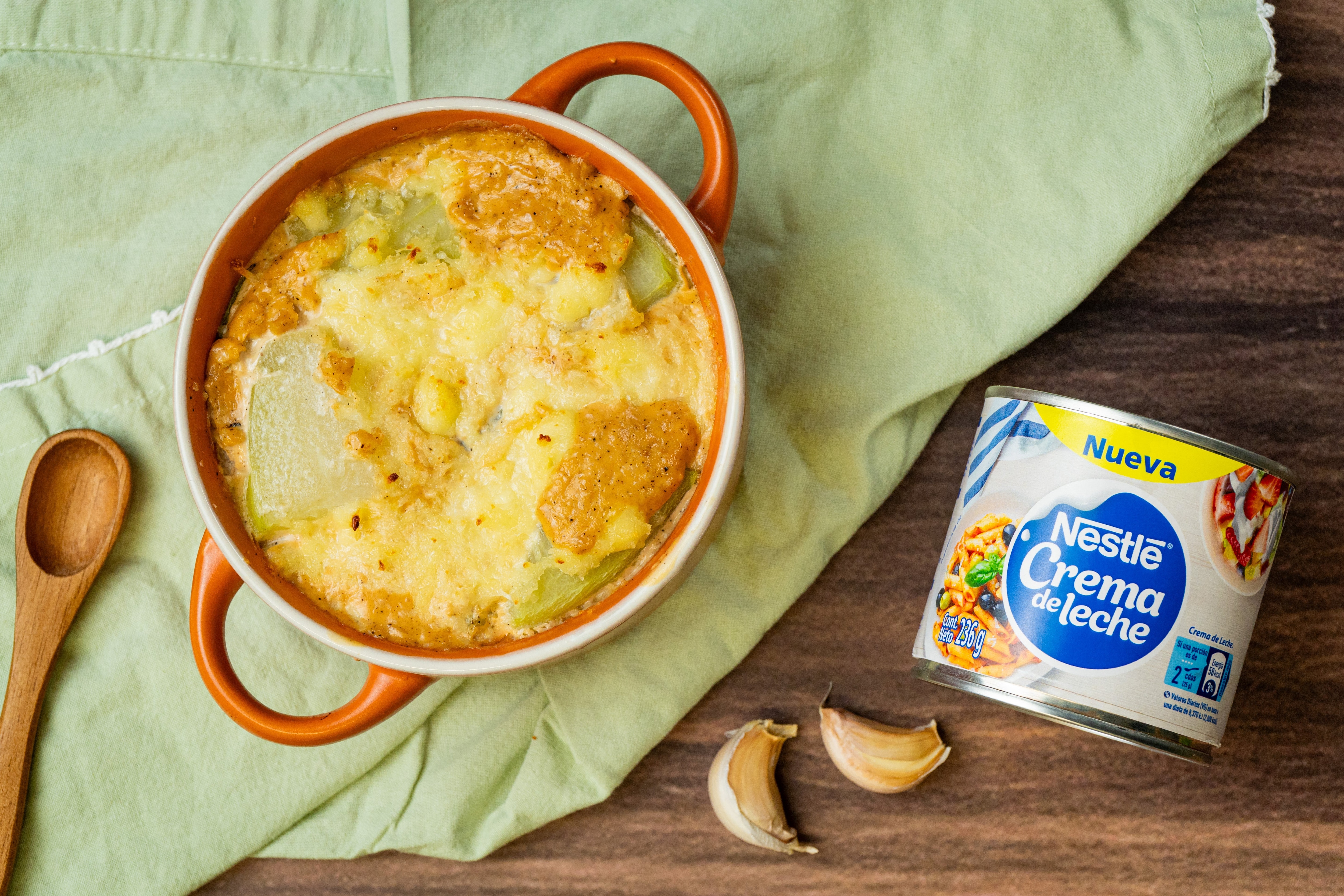 Chayotes Gratinados