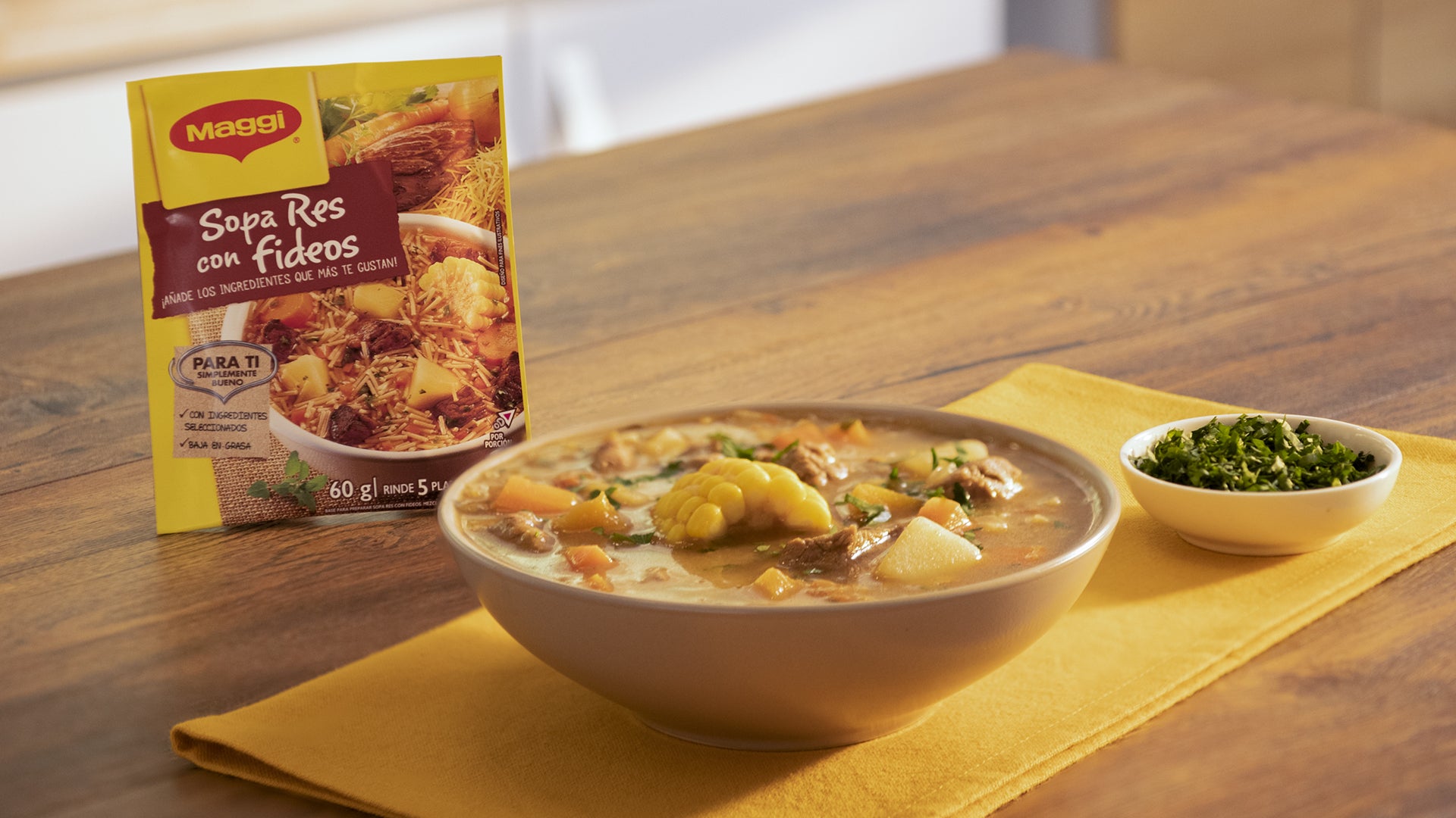 Sopa de res casera para reconfortar el alma