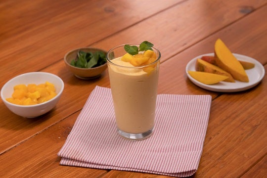 Batido de vainilla con mango