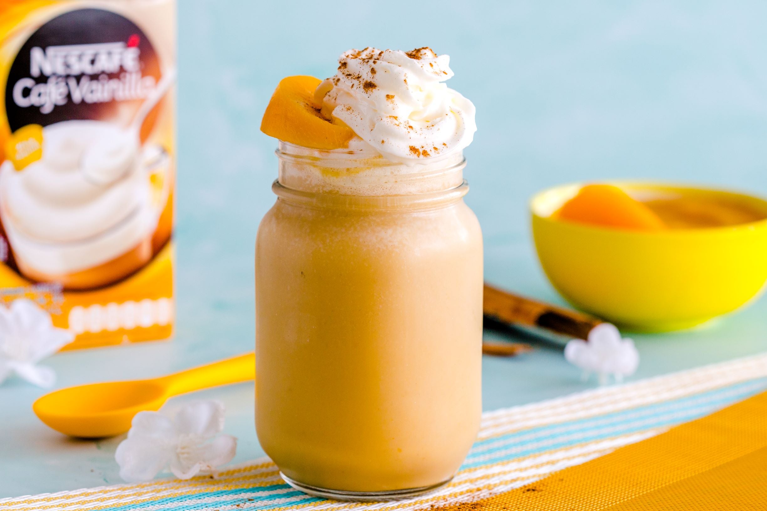 Frappe de Melocotón y Vainilla
