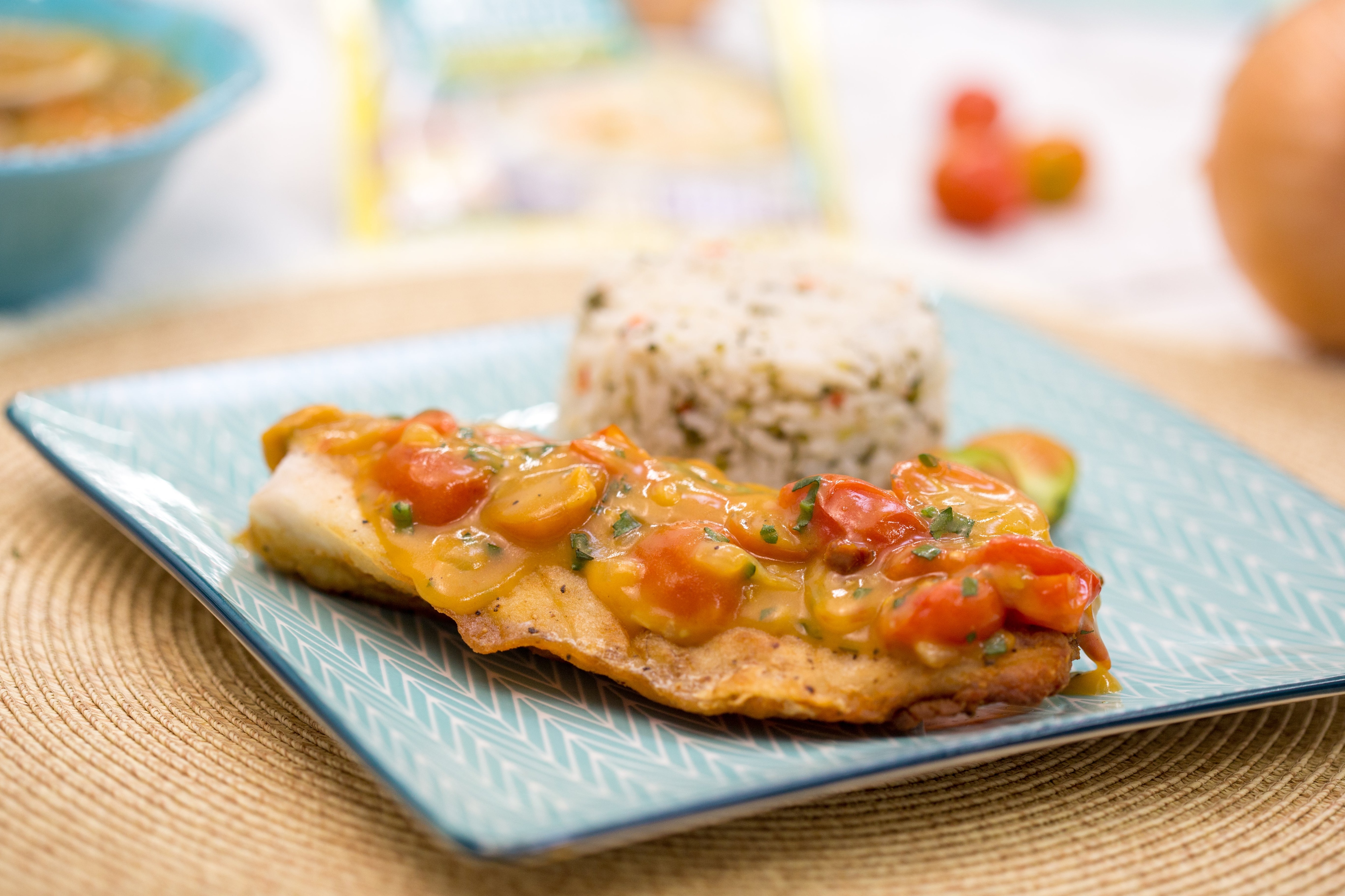 Filete en Salsa de Mariscos y Coco