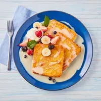 Tostadas francesas con leche condensada. Tostadas francesas con leche condensada.