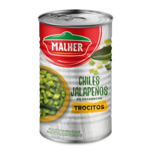 Chiles Jalapeños Trocitos 156g Chiles Jalapeños Trocitos 156g