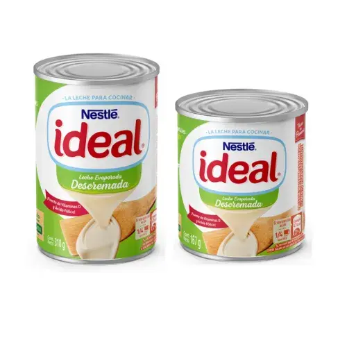 Leche Evaporada IDEAL® Descremada 0% Grasa