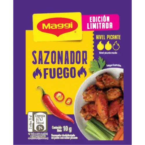 sazonador fuego