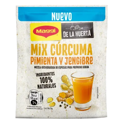 Cúrcuma Pimienta Jengibre