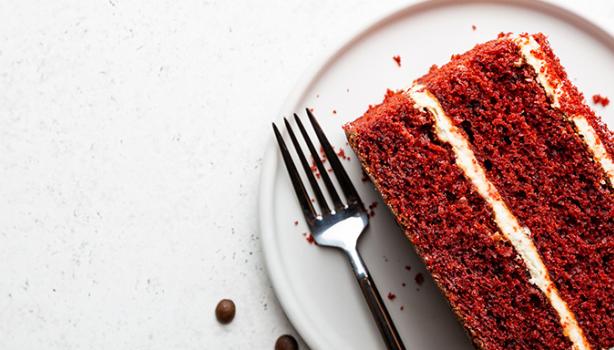 Bizcocho fácil de red velvet