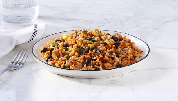 Arroz negro con frijoles