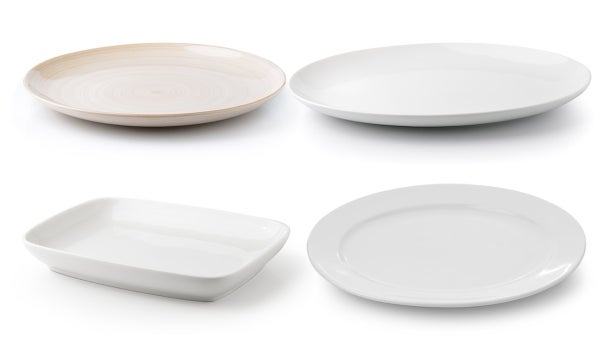 Menaje de distintos tipos de platos.