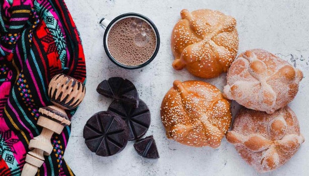 Molinillo con chocolate. 