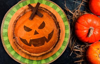 Postre de calabaza para una fiesta de Halloween. Postre de calabaza para una fiesta de Halloween.