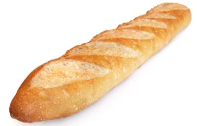 Pieza de pan bolillo.