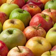 Manzana verde y roja