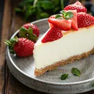 Cheesecake de fresas.