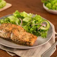 Salmón con orégano.