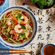 Ramen de camarones.