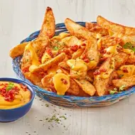 Plato con papas fritas